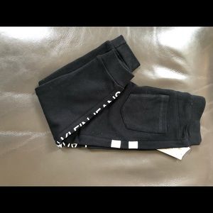 Calvin Klein Kids/boys side stripe fleece pants